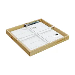 Virsapmetuma LED griestu gaismeklis QUADRA WOODLINE 600x600 40W IP20 4000K 3320lm priede