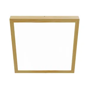 Pinnapealne LED laevalgusti QUADRA WOODLINE 600x600 40W IP20 4000K 3320lm mänd