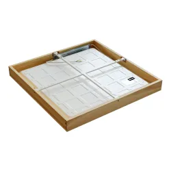 Virsapmetuma LED griestu gaismeklis QUADRA WOODLINE 600x600 40W IP20 4000K 3320lm osis