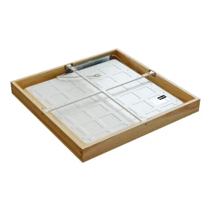 Virsapmetuma LED griestu gaismeklis QUADRA WOODLINE 600x600 40W IP20 4000K 3320lm osis