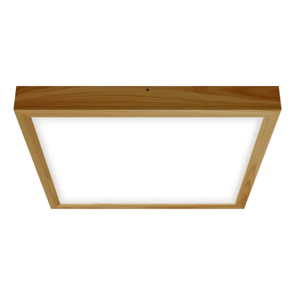 Virsapmetuma LED griestu gaismeklis QUADRA WOODLINE 600x600 40W IP20 4000K 3320lm osis