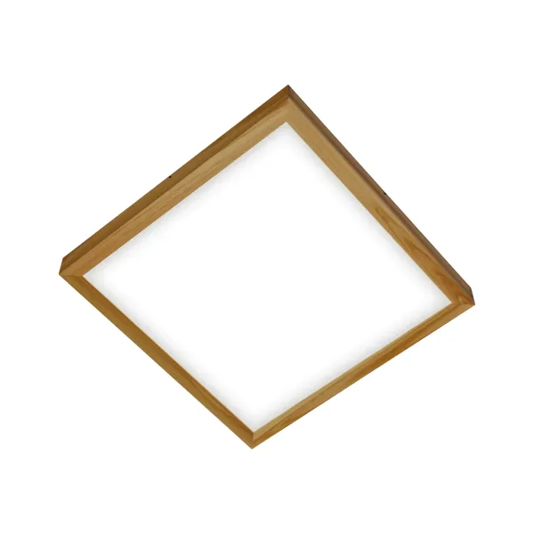 Virsapmetuma LED griestu gaismeklis QUADRA WOODLINE 600x600 40W IP20 4000K 3320lm osis