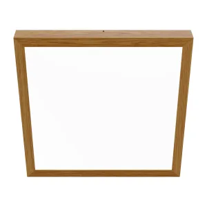 Pinnapealne LED laevalgusti QUADRA WOODLINE 600x600 40W IP20 4000K 3320lm tamm