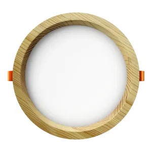 Süvistatav LED valgusti RONDO WOODLINE 206 12W IP20 3000K 1211lm Mänd