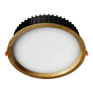 Įleidžiamas LED šviestuvas RONDO WOODLINE 264 18W IP20 4000K 2121 lm Ąžuolas