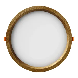 Įleidžiamas LED šviestuvas RONDO WOODLINE 264 18W IP20 4000K 2121 lm Ąžuolas
