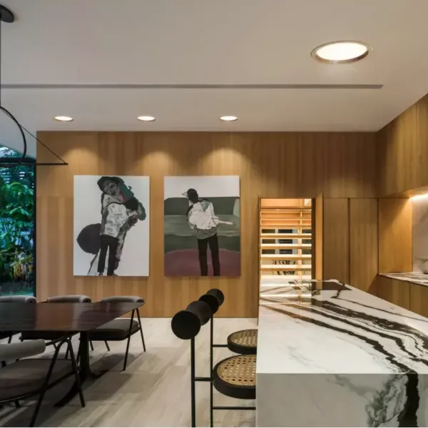 Įleidžiamas LED šviestuvas RONDO WOODLINE 264 18W IP20 4000K 2121 lm Ąžuolas