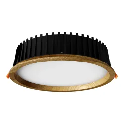 Recessed LED light RONDO WOODLINE 264 18W IP20 3000K 1986lm Oak