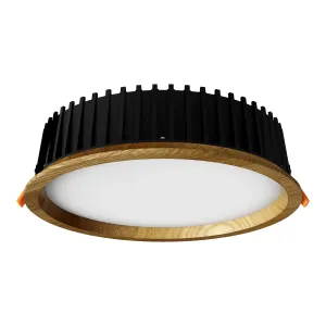 Įleidžiamas LED šviestuvas RONDO WOODLINE 264 18W IP20 4000K 2121 lm Ąžuolas