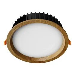 Sisevalgusti LED süvistatav RONDO WOODLINE 206 12W IP20 3000K 1211 lm, tammeviimistlus