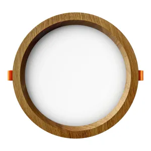 Süvistatav LED valgusti RONDO WOODLINE 206 12W IP20 3000K 1211lm Tamm