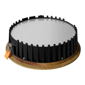 Süvistatav LED valgusti RONDO WOODLINE 206 12W IP20 3000K 1211lm Tamm