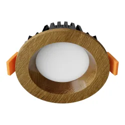 Süvistatav LED valgusti RONDO WOODLINE 90 3W IP20 4000K 195lm Tamm