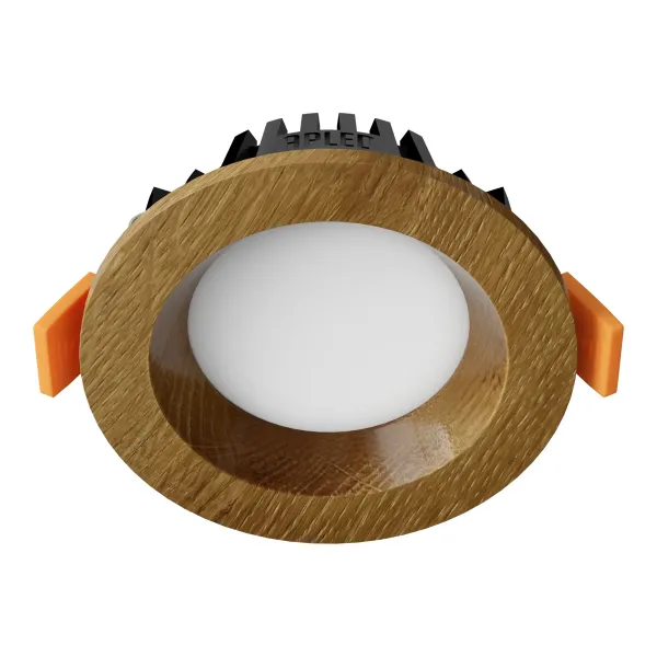 Įleidžiamas LED šviestuvas RONDO WOODLINE 90 3W IP20 4000K 195 lm Ąžuolas