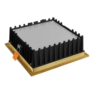 Süvistatav LED valgusti SQUARE WOODLINE 170x170 12W IP20 3000K 1179lm Mänd