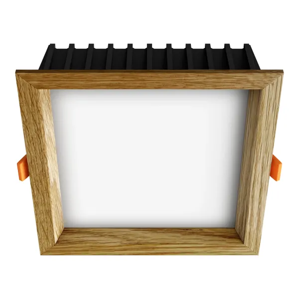 Iebūvēts LED gaismeklis SQUARE WOODLINE 170x170 12W IP20 3000K 1179lm Ozols