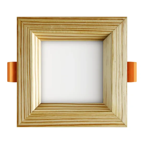 Süvistatav LED valgusti SQUARE WOODLINE 90x90 3W IP20 4000K 206lm Mänd