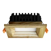 Süvistatav LED valgusti SQUARE WOODLINE 90x90 3W IP20 3000K 187lm saar
