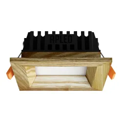 Süvistatav LED valgusti SQUARE WOODLINE 90x90 3W IP20 3000K 187lm saar
