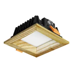 Süvistatav LED valgusti SQUARE WOODLINE 90x90 3W IP20 3000K 187lm saar
