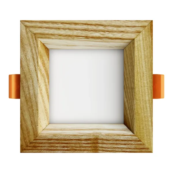 Recessed LED light SQUARE WOODLINE 90x90 3W IP20 4000K 206lm Ash