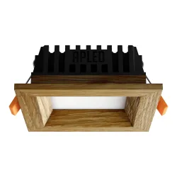 Uppovalaisin LED SQUARE WOODLINE 90x90 3W IP20 3000K 187 lm Tammi