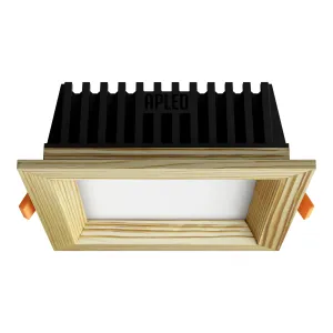 Süvistatav LED valgusti SQUARE WOODLINE 120x120 6W IP20 4000K 558lm Mänd