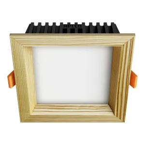 Süvistatav LED valgusti SQUARE WOODLINE 120x120 6W IP20 4000K 558lm Mänd