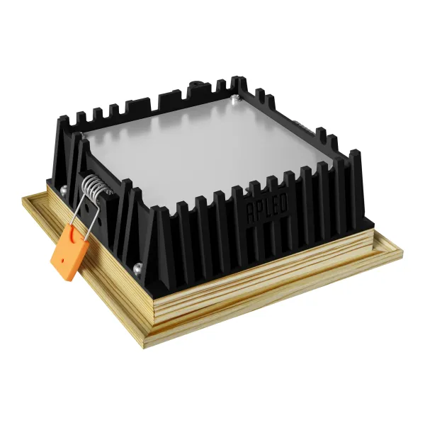 Iebūvēts LED gaismeklis SQUARE WOODLINE 120x120 6W IP20 3000K 525lm Ozols