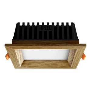 Iebūvēts LED gaismeklis SQUARE WOODLINE 120x120 6W IP20 3000K 525lm Ozols