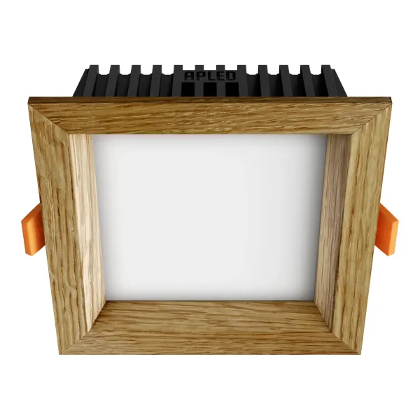 Iebūvēts LED gaismeklis SQUARE WOODLINE 120x120 6W IP20 3000K 525lm Ozols
