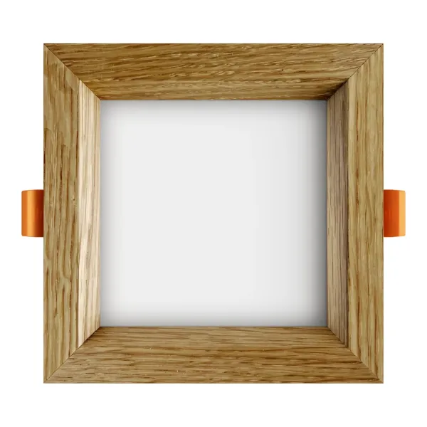 Iebūvēts LED gaismeklis SQUARE WOODLINE 120x120 6W IP20 3000K 525lm Ozols