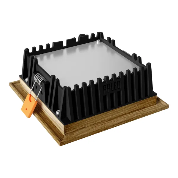 Süvistatav LED valgusti SQUARE WOODLINE 120x120 6W IP20 4000K 558lm Tamm