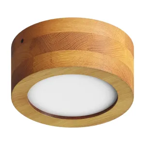 Ceiling light D130 6W 3000K 531lm Oak RONDO MINI