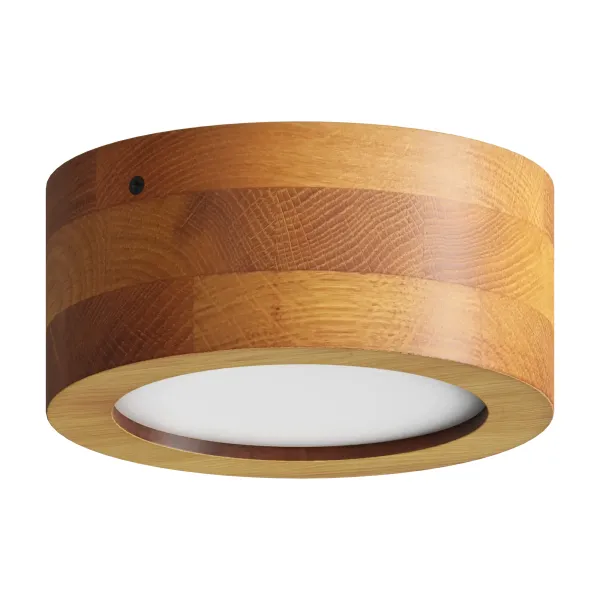 Ceiling light D130 6W 3000K 531lm Oak RONDO MINI