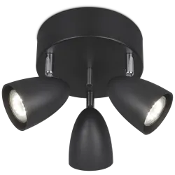 Juodas lubinis šviestuvas SIERRA