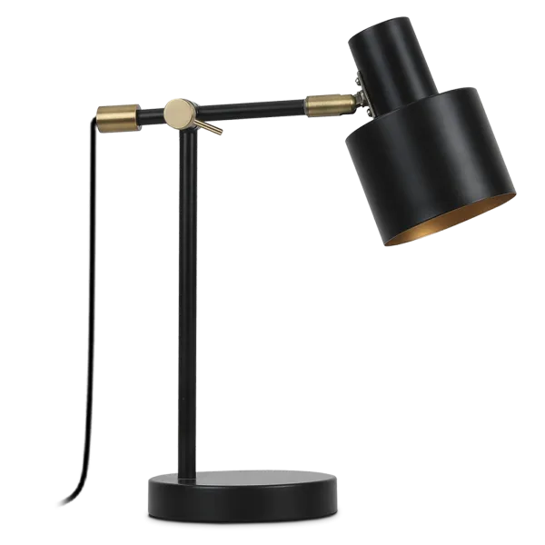 Galda lampa melna CASSIUS