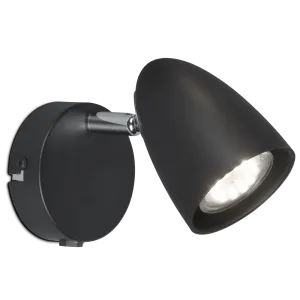 Sienas lampa melna SIERRA