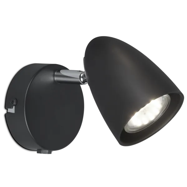 Sienas lampa melna SIERRA