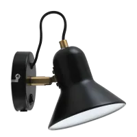 Sienas lampa melna IVY