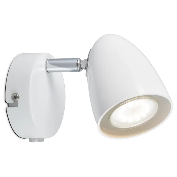 Sienas gaismeklis balts SIERRA