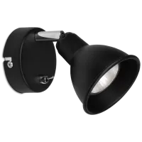 Sieninis šviestuvas Mario juodas