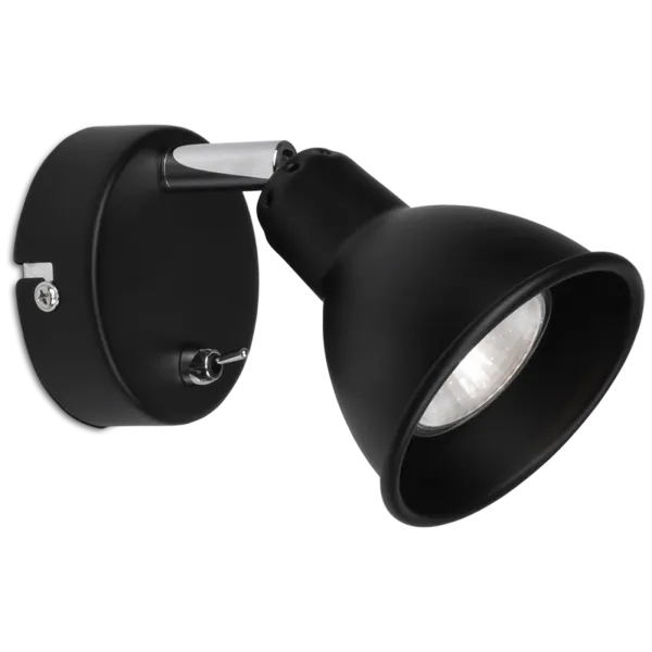 Sieninis šviestuvas Mario juodas