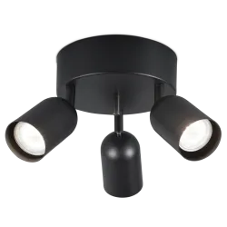 Juodas lubinis šviestuvas KIPPO