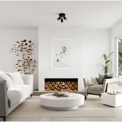 Juodas lubinis šviestuvas KIPPO