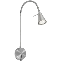 Sieninis šviestuvas Amara, satininis chromas