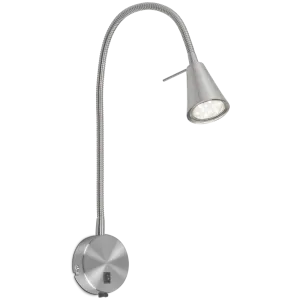 Sieninis šviestuvas Amara, satininis chromas