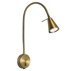 Sieninis šviestuvas Amara, bronzos spalvos