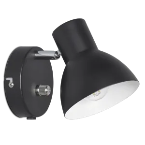 Himmennettävä seinävalaisin musta Elvin