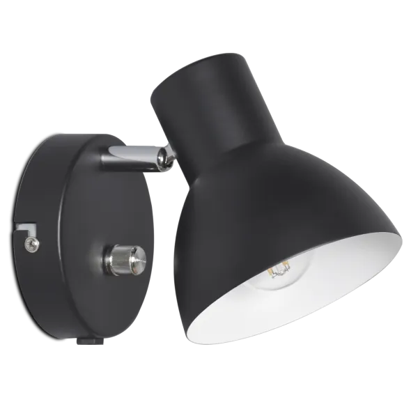 Himmennettävä seinävalaisin musta Elvin